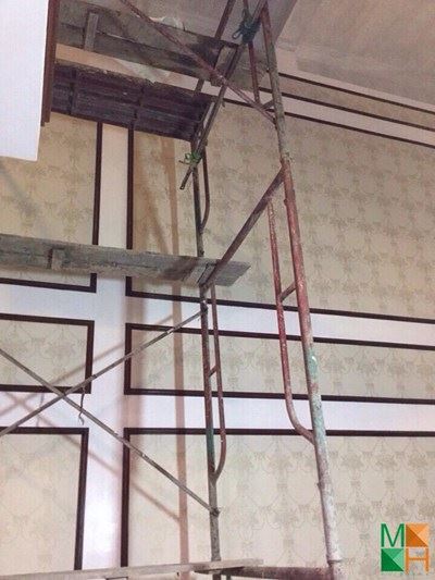 Morehome thi công giấy dán tường tân cổ điển tại Hoài Đức- Anh Toàn
