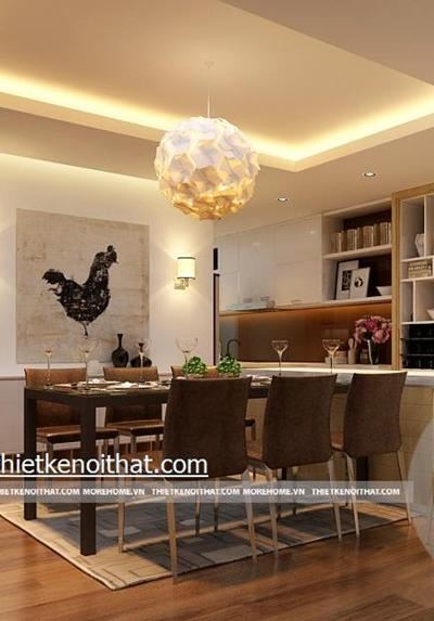 Thi công nội thất chung cư tân cổ điển Mandarin Garden - Nhà Anh Dũng